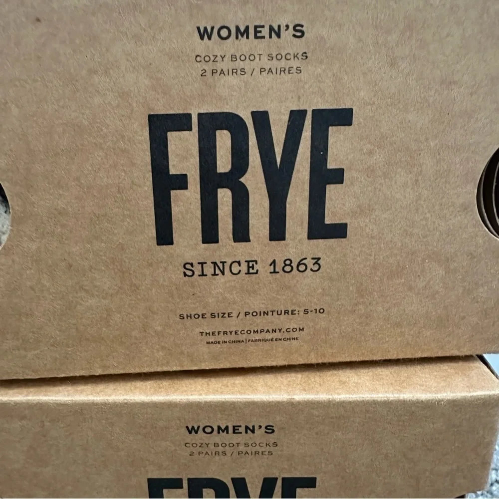 FRYE Women’s Cozy Boot Socks Shoe Size 5-10
